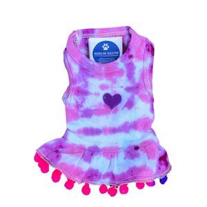 Dog Clothing- Dog Dress- Tie Dye 70’s vibe. XXS